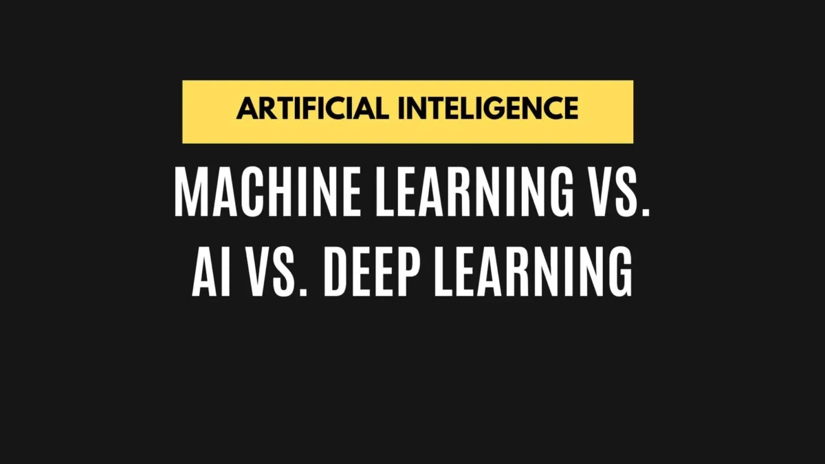 Demystifying Machine Learning vs. AI vs. Deep Learning